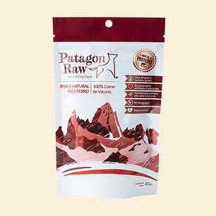Patagon Raw Carne de Vacuno - 100% Snack Natural para Perros