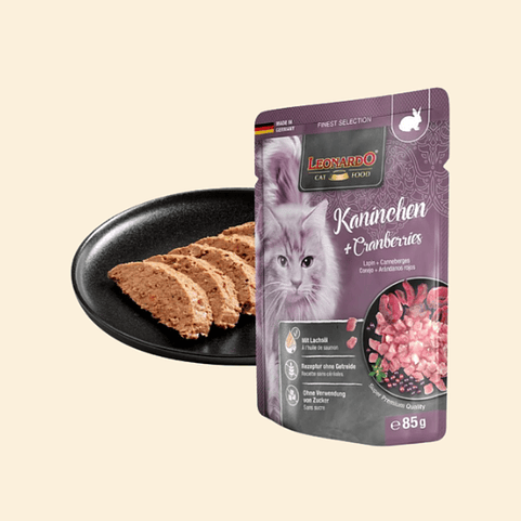 Leonardo Conejo y Arándanos - Alimento Natural Premium para Gatos Adultos 2