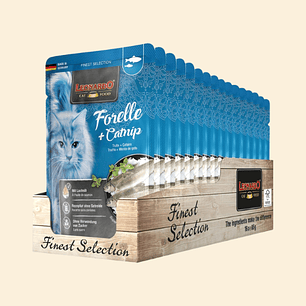 Leonardo Trucha y Catnip - Alimento Natural Premium para Gatos Adultos