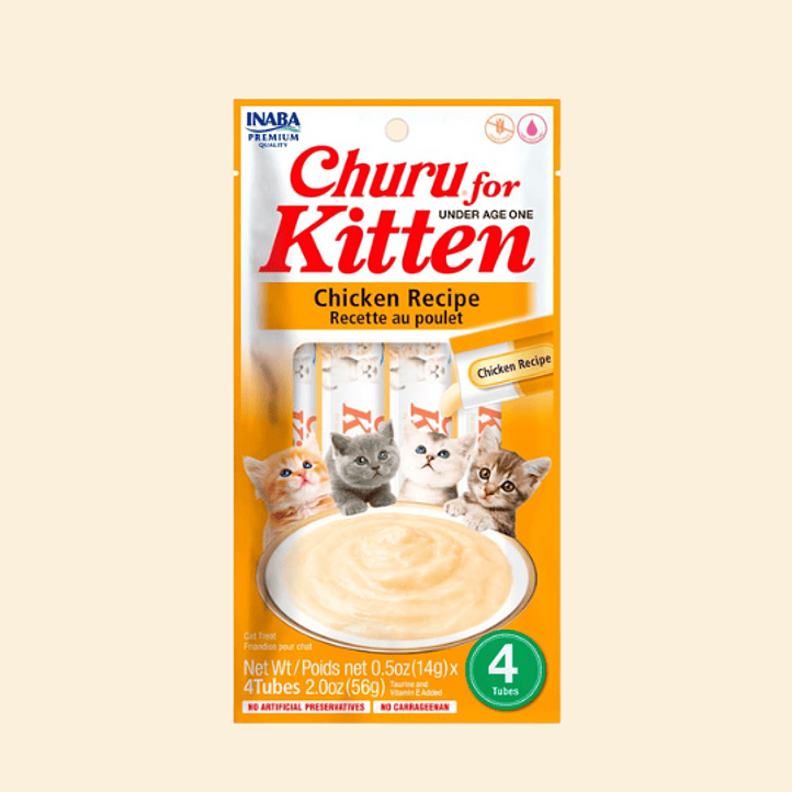 Inaba Churu Kitten Pollo - Snack Cremoso Gatitos 1