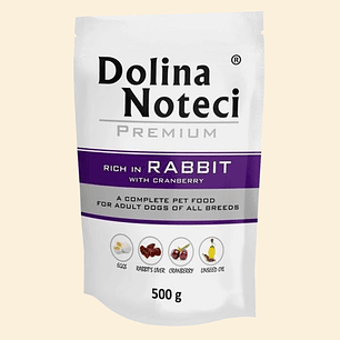 DOLINA NOTECI Pouch Conejo y arándanos para perros