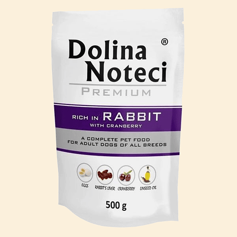 DOLINA NOTECI Pouch Conejo y arándanos para perros 1