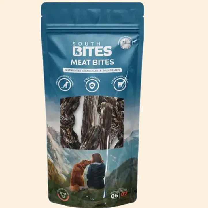 Snack Natural para Perros South Bites Meat Bites Esófago de Vacuno 7 cm 1