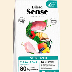 SENSE Gatos Esterilizados Pollo y Pato | Alimento Super Premium para Gatos Adultos