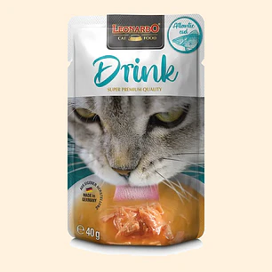 Leonardo Drink Atlantic Cod 40 g | Bebida Complementaria para Gatos