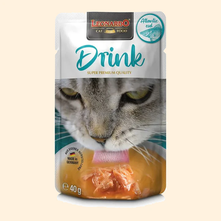 Leonardo Drink Atlantic Cod 40 g | Bebida Complementaria para Gatos 1
