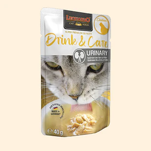 Leonardo Drink & Care Urinary Chicken 40 g | Bebida Complementaria para Gatos Adultos