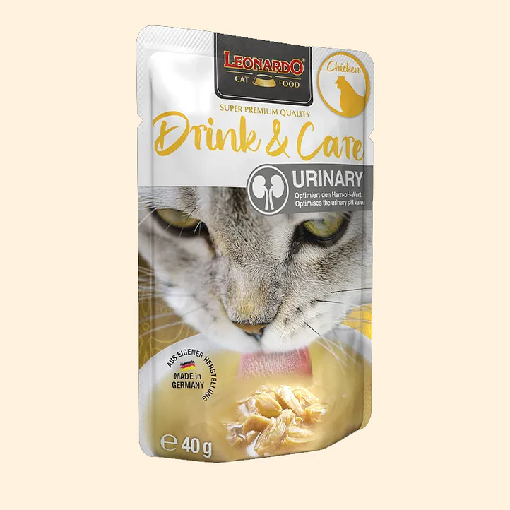 Leonardo Drink & Care Urinary Chicken 40 g | Bebida Complementaria para Gatos Adultos 1