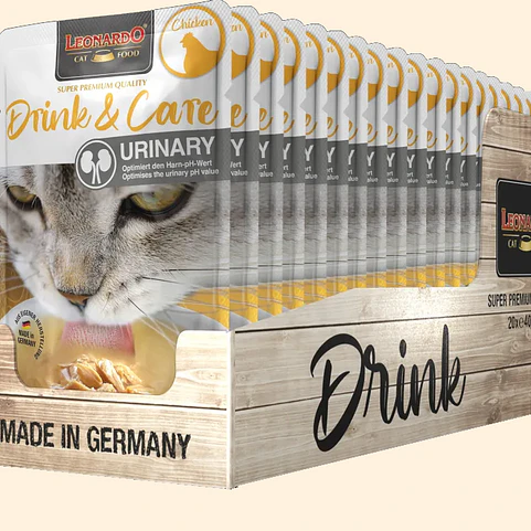 Leonardo Drink & Care Urinary Chicken 40 g | Bebida Complementaria para Gatos Adultos 3