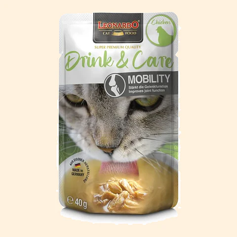 Leonardo Drink & Care Mobility Chicken 40 g | Bebida Complementaria para Gatos 1