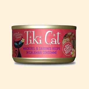 Tiki Cat Makaha Grill Mackerel & Sardines 80 g | Alimento Húmedo para Gatos con Caballa y Sardinas