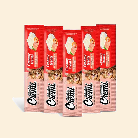 Naturalistic Cremi Salmón y Camarón | Snack Cremoso para Gatos | 5 tubos de 12 gr. 2
