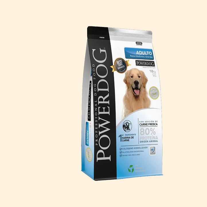 Powerdog Adulto Razas Medianas y Grandes 18 kg | Alimento Seco para Perros Adultos 1