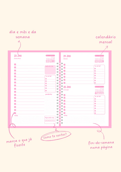 Agenda Diária - Serena ✨
