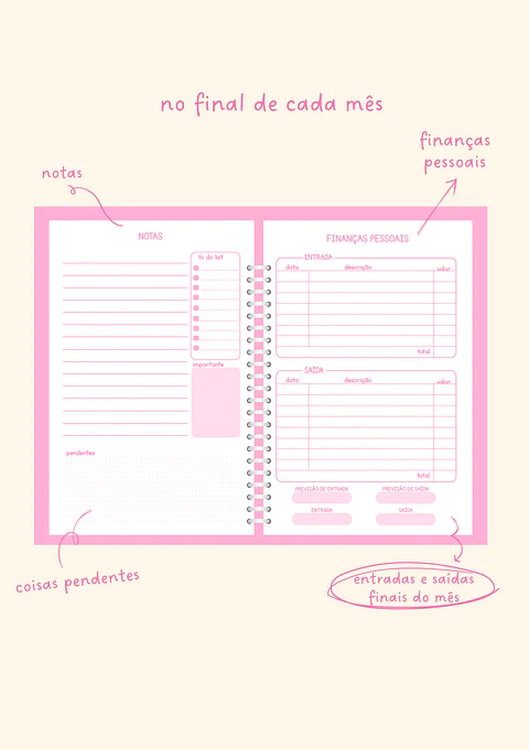 Agenda Semanal - Madalena ✨