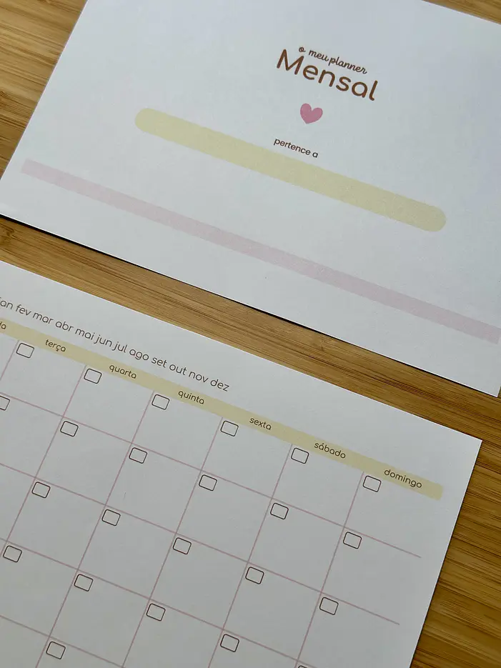Planner Mensal 8