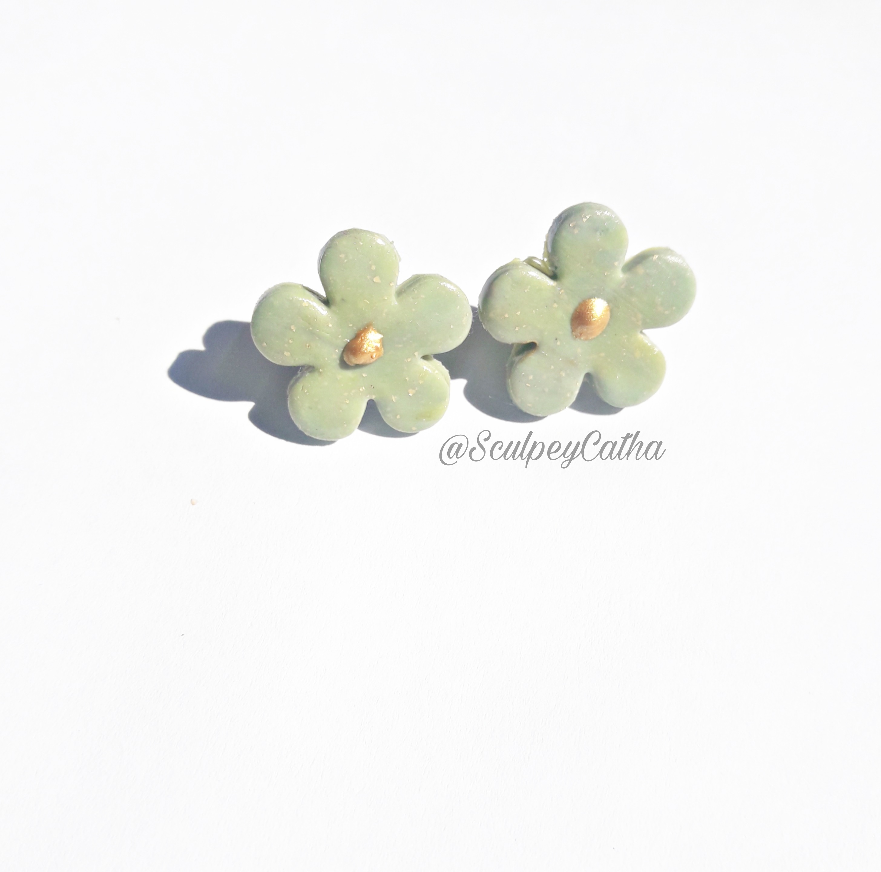 Aros Flor verde tope