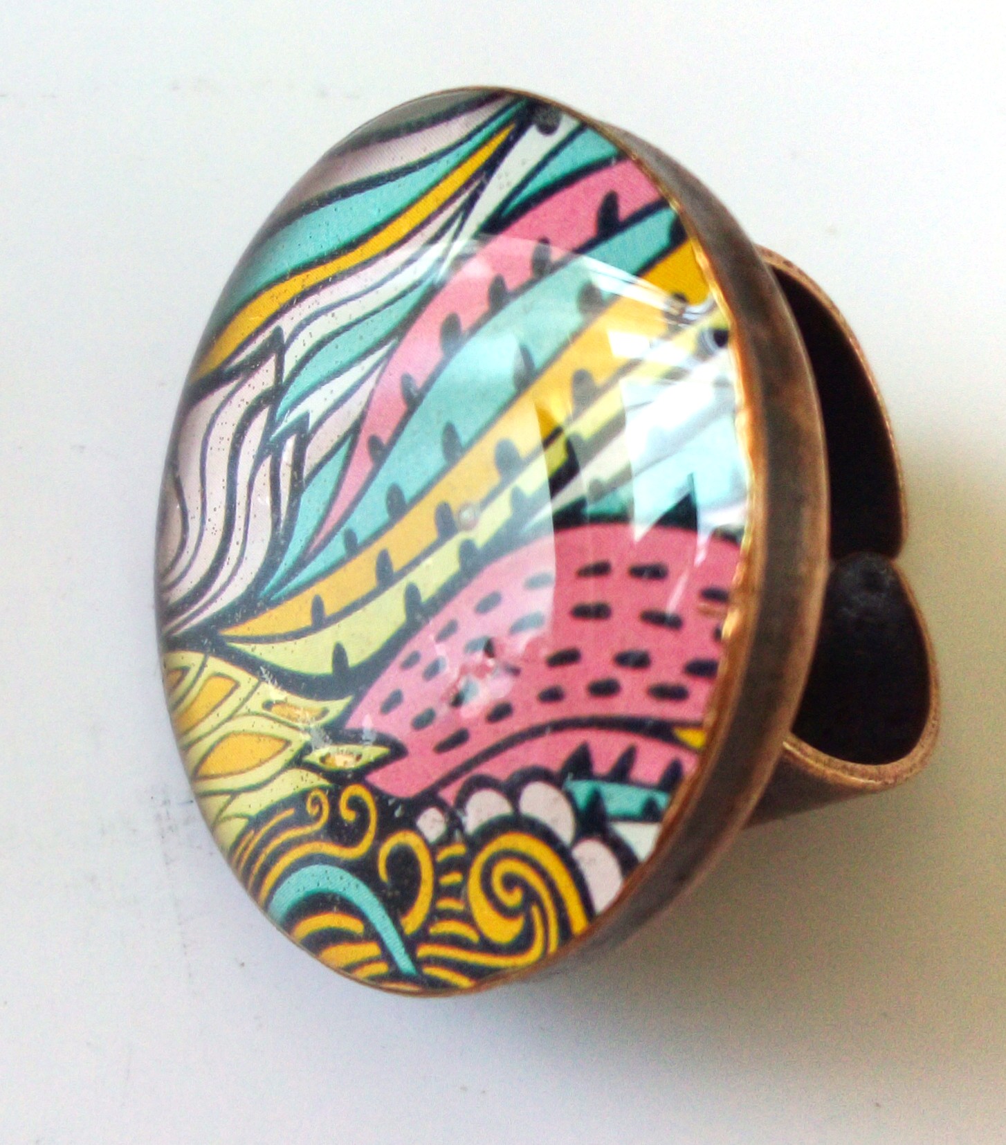 anillo resina