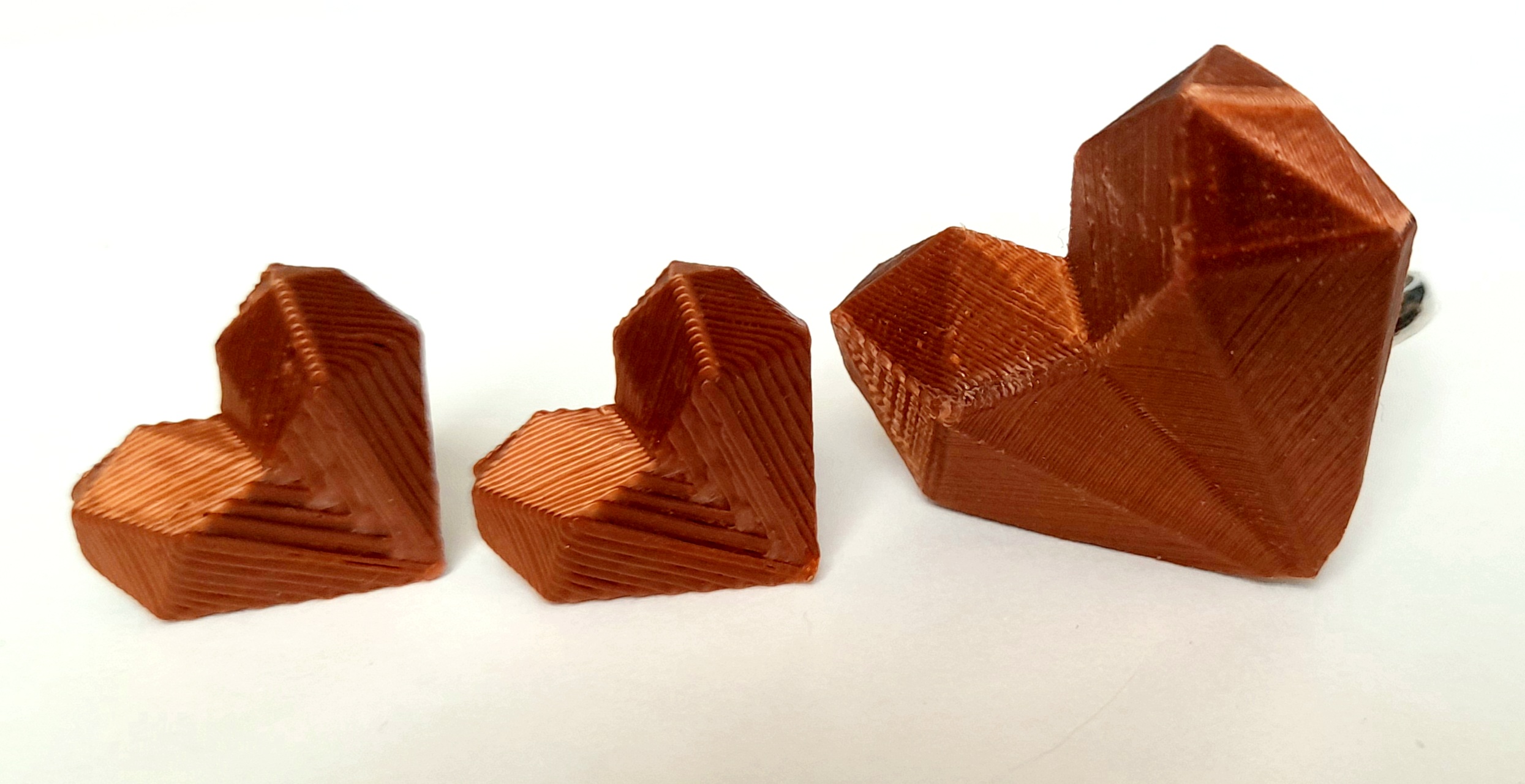 Conjunto geométrico cobre color