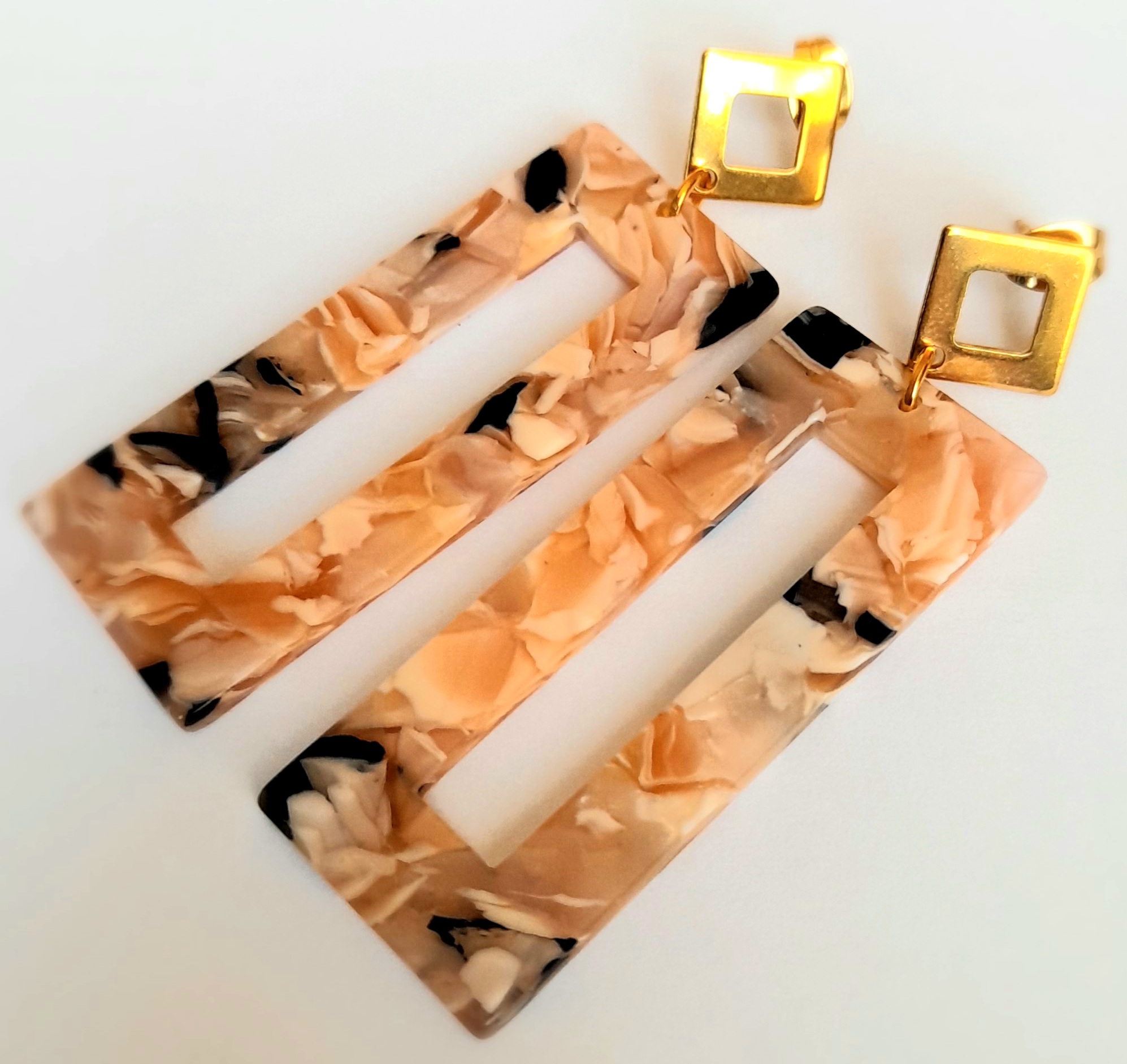 Aros resina rectangular