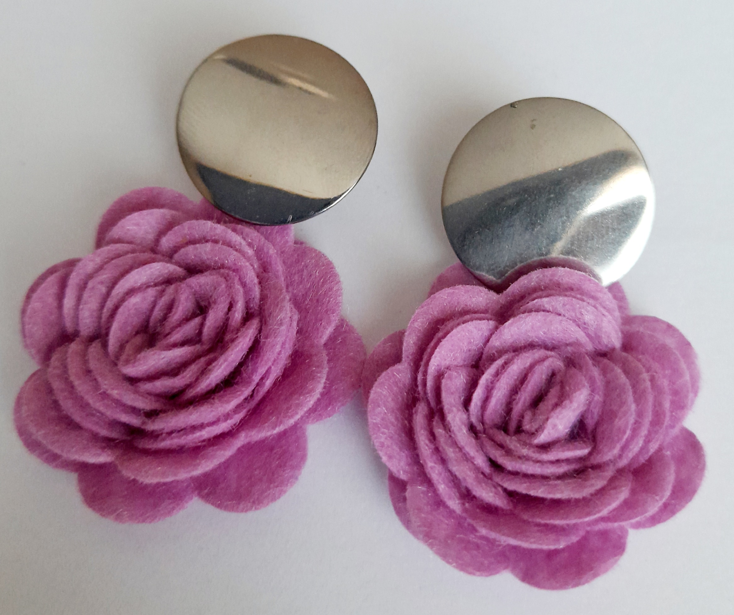 Aros flores acero