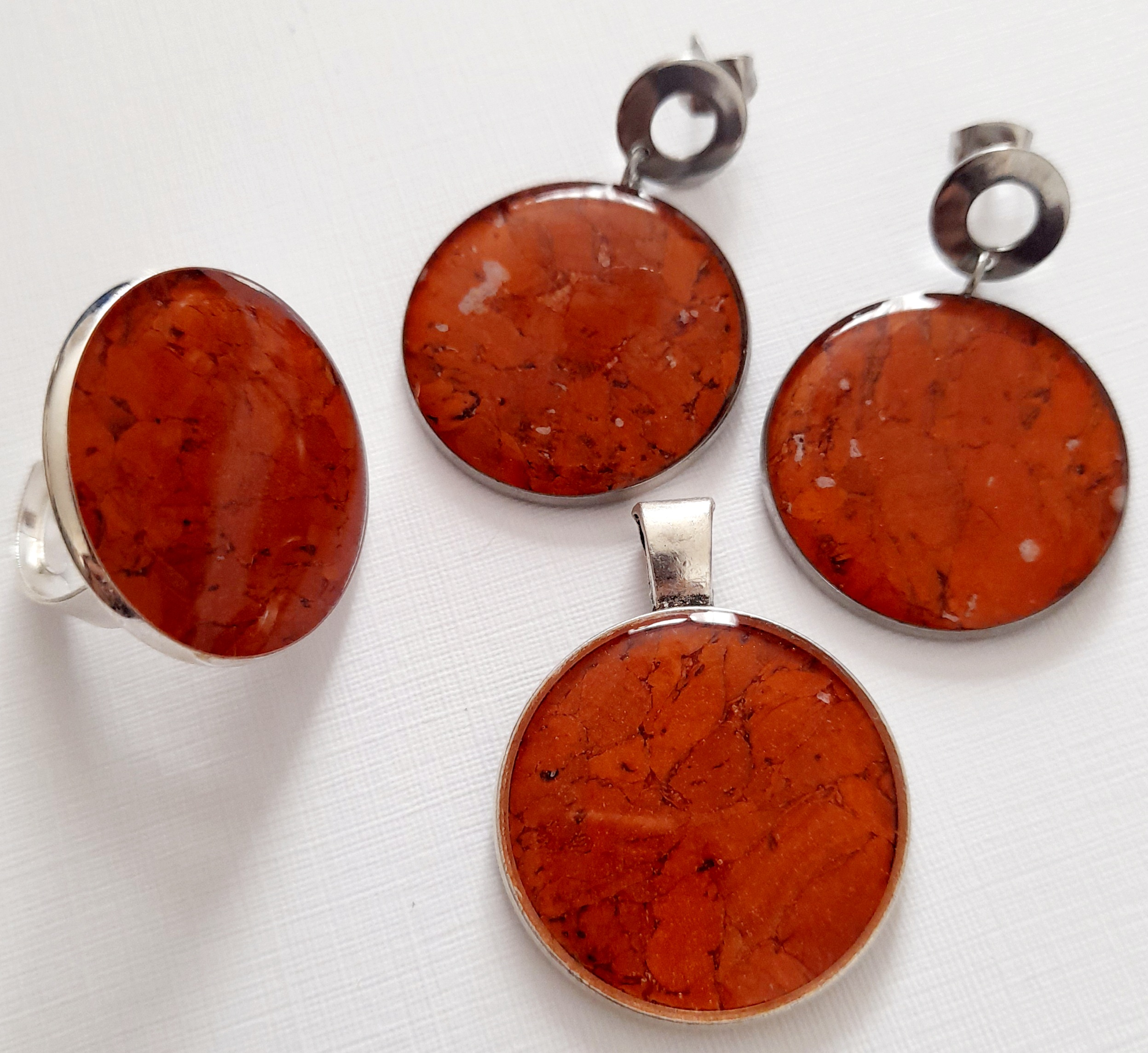 Conjunto corcho resina