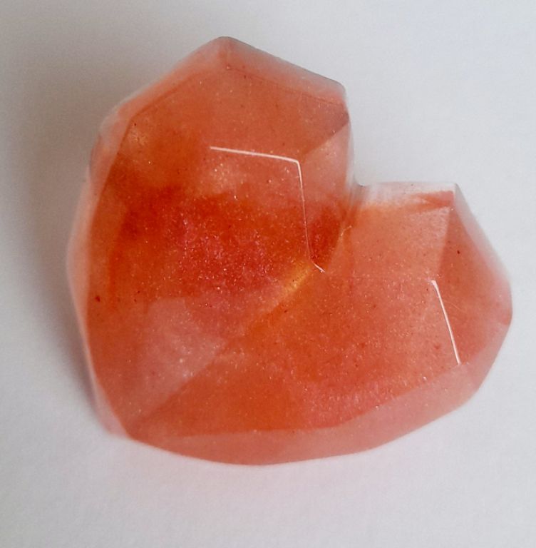 Anillo corazón geométrico