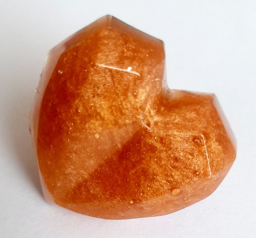 Anillo corazón geométrico