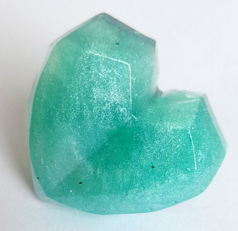 Anillo corazón geométrico