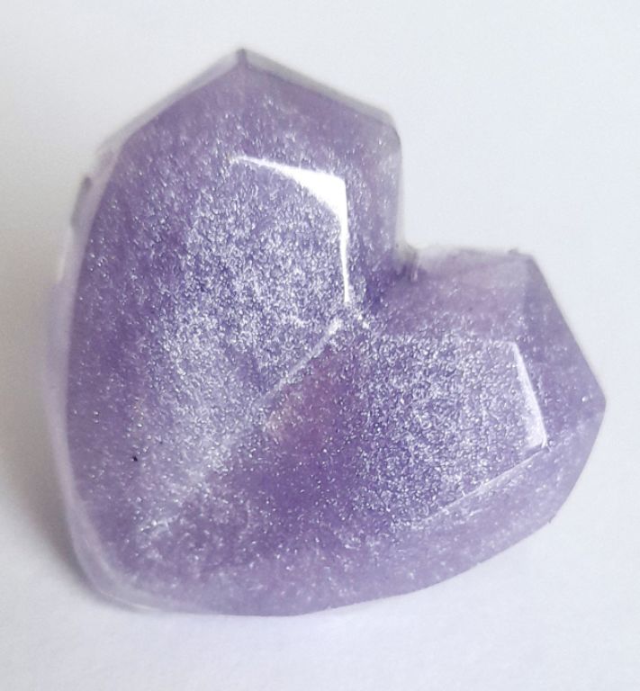 Anillo corazón geométrico