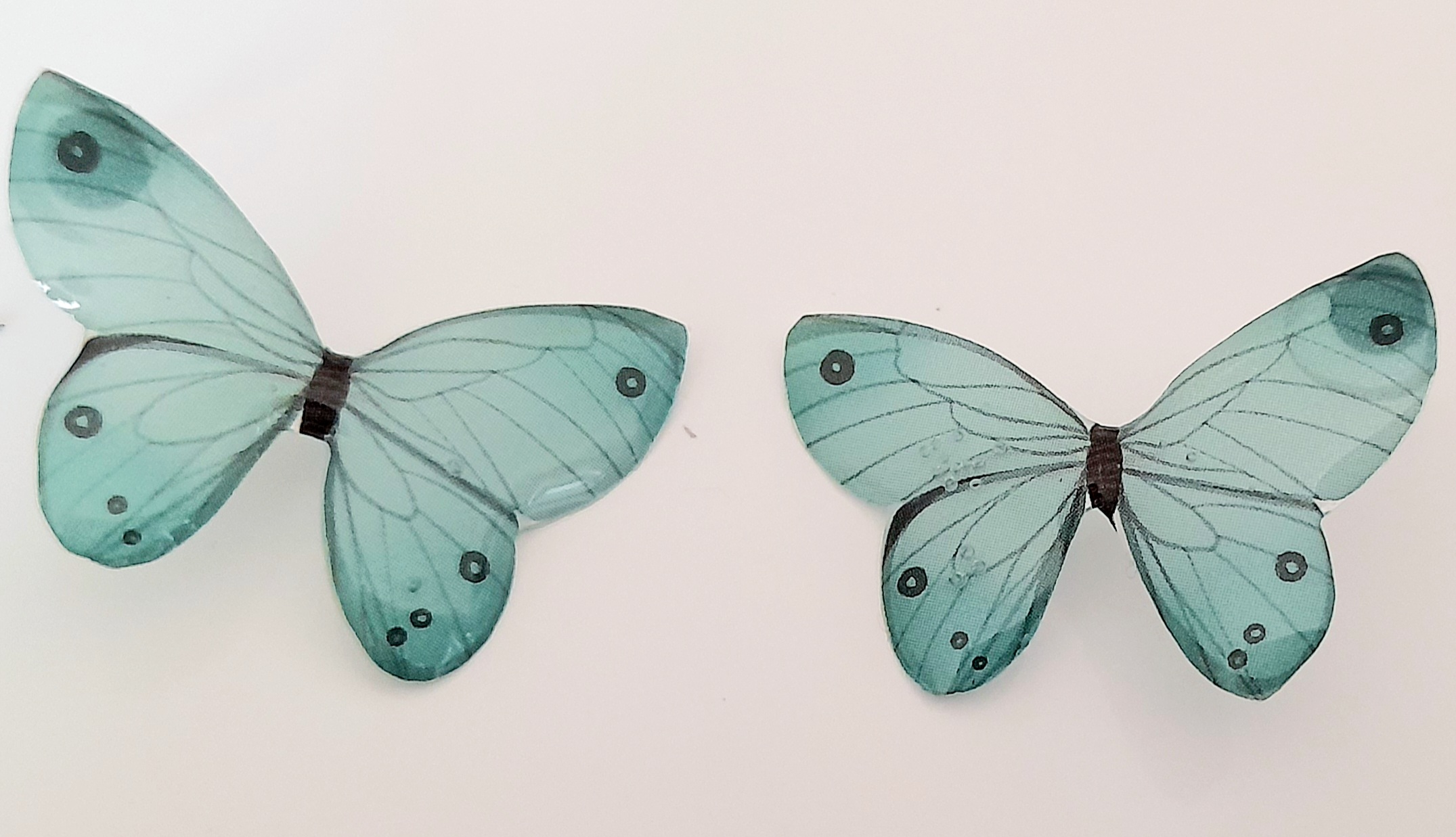 Aros mariposas resina