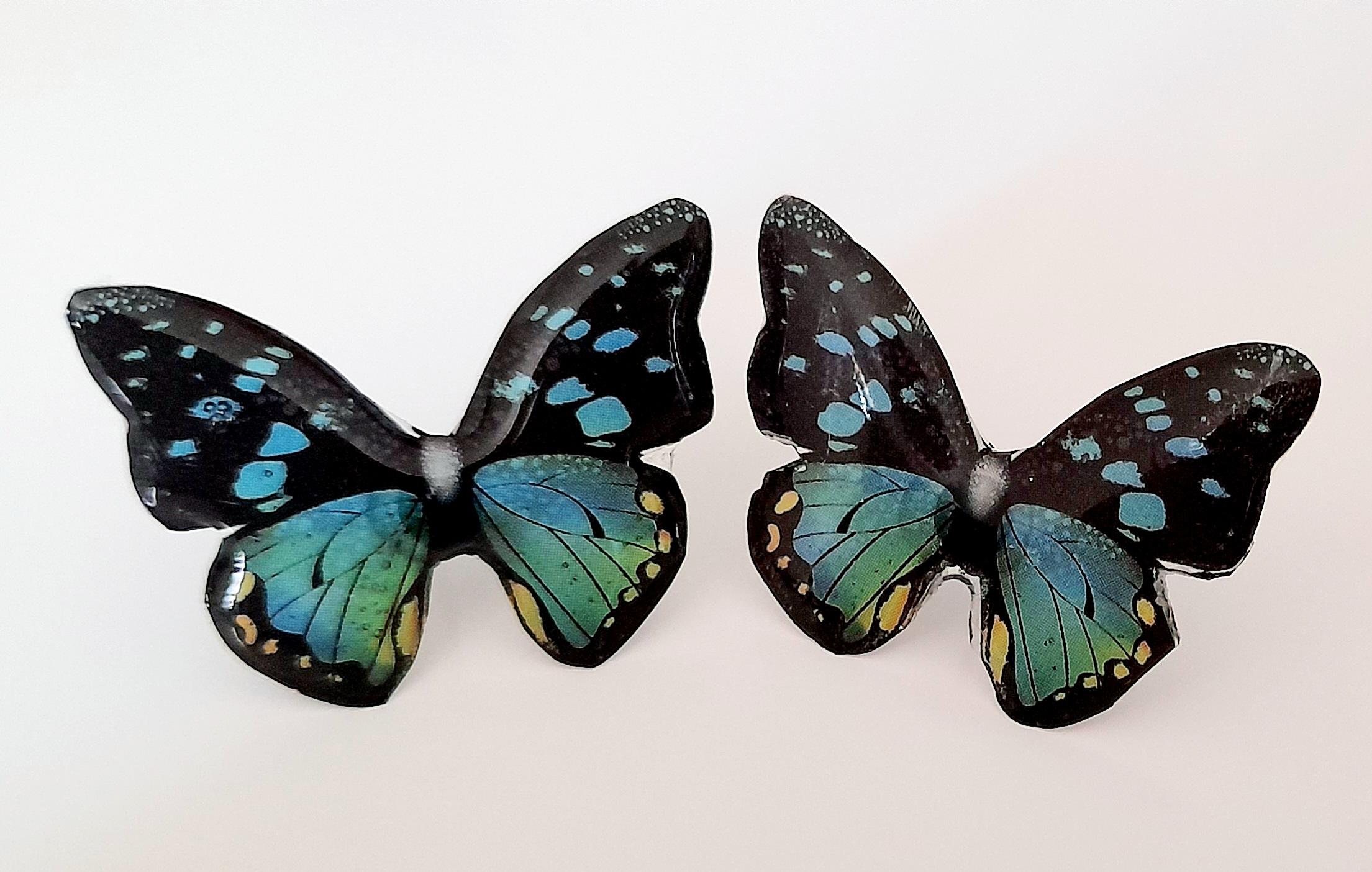 Aros resina mariposas
