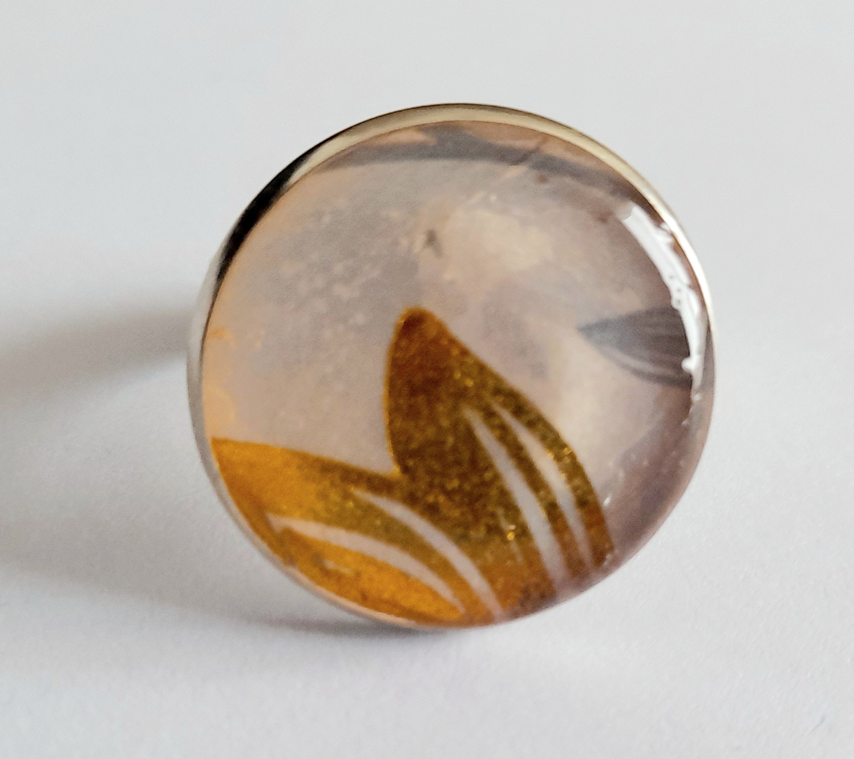 Anillo resina papel
