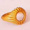 anillo resina 3d dorado o plateado