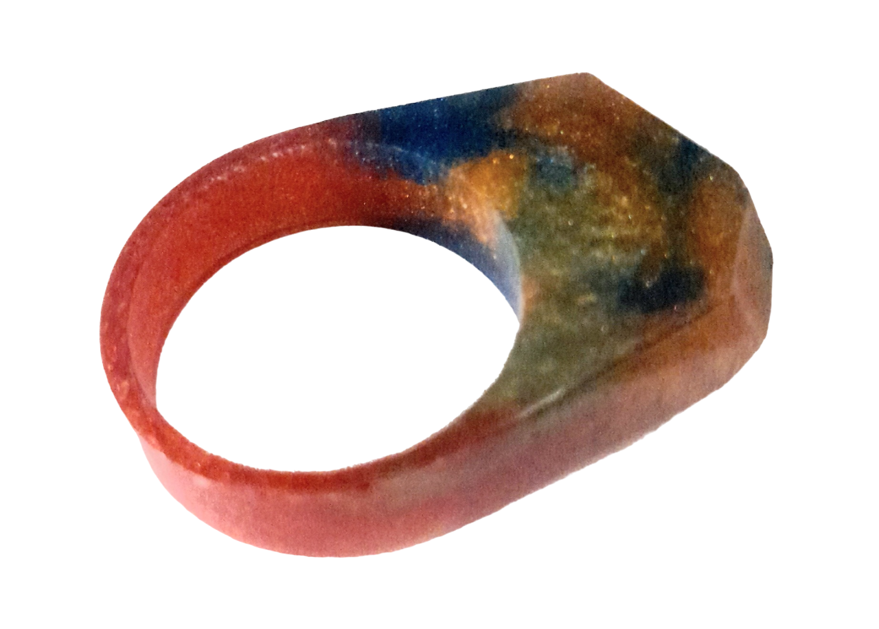 ANILLO DESIGUAL MARMOLEADO