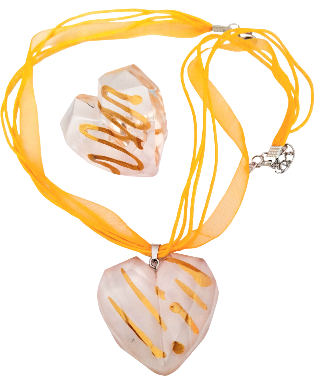 Conjunto dos piezas corazones 100% algodón