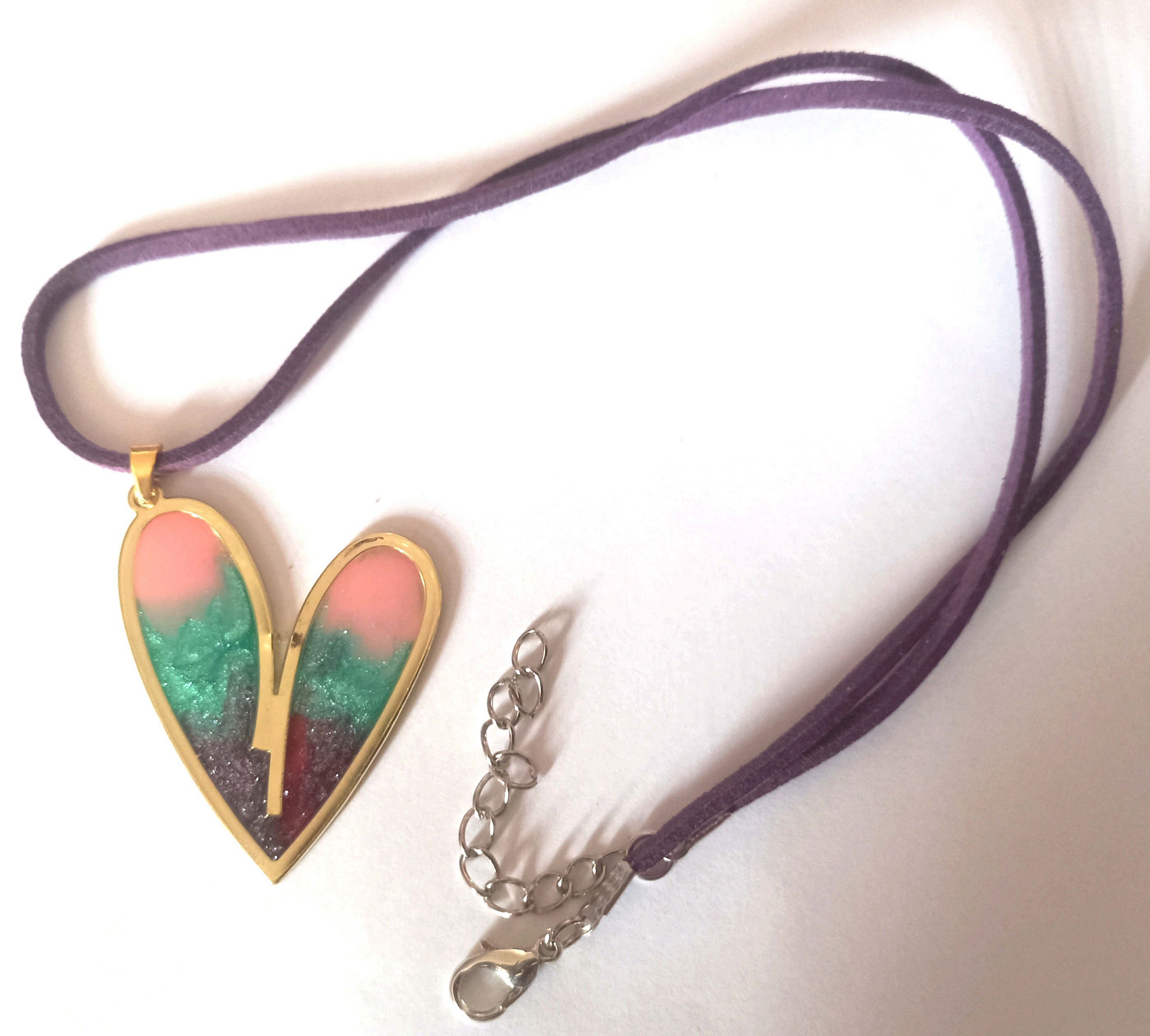 Corazón resina