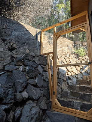 Puerta catio a medida 