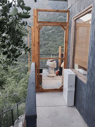 Puerta catio a medida 