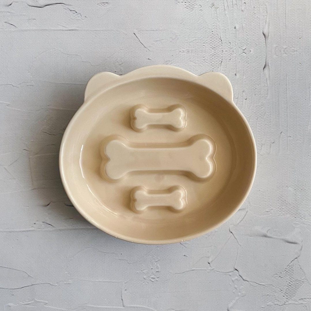 Plato comedero anti ansiedad Huesos 3