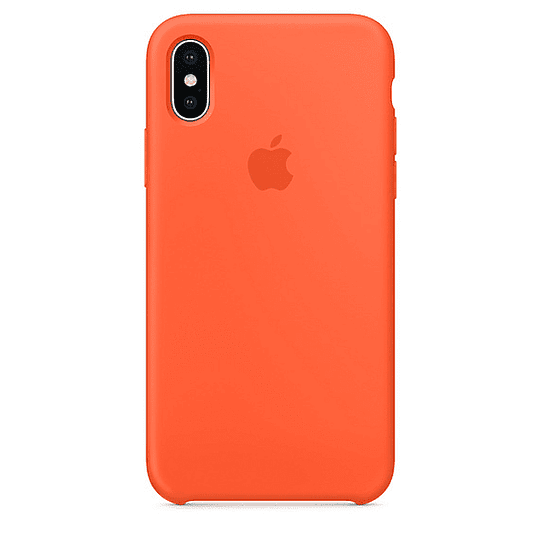 Carcasa De silicona Para  iPhone X Naranja