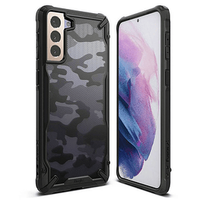 Carcasa Ringke Fusión-X Samsung S21 Plus Camo Black