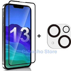 Lámina De Vidrio Pantalla Y Camara Para iPhone 13 Mini