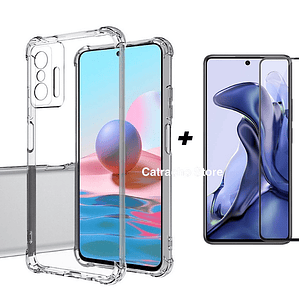 Carcasa Transparente Para Xiaomi Mi 11t/Mi 11t Pro + Lámina Pantalla 