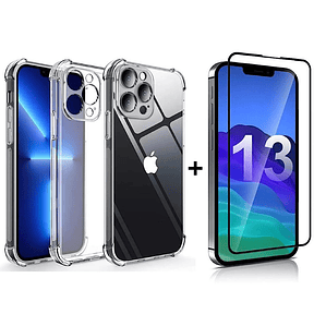 Carcasa Para iPhone 13 Pro Max + Lámina De Vidrio