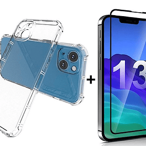 Carcasa Para iPhone 13 Mini + Lámina De Vidrio 
