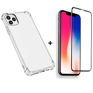 Carcasa Para iPhone 11 Pro Max + Lámina de Vidrio 