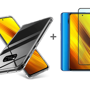 Carcasa Para Xiaomi Poco X3/X3 Pro + Lámina de Vidrio 