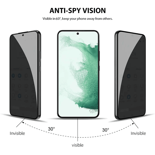 Lámina De Vidrio Para Samsung S22 Plus-Anti Espia 