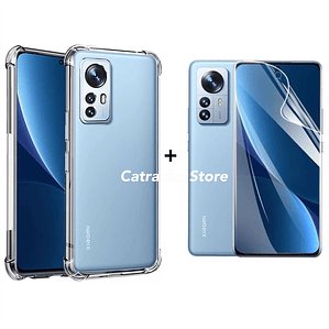 Carcasa Transparente Para Xiaomi Mi 12 Pro + Lamina